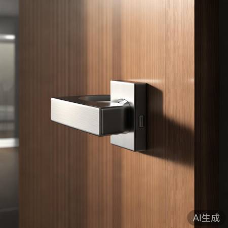 方型手柄门锁，科技感十足，耐久
