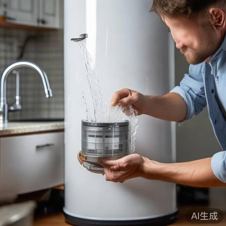 热水器滤网定期清，水流畅，水量