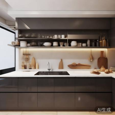 消毒柜巧利用，厨房空间省又整