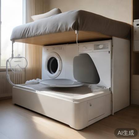 床下洗衣机，选床拆架，空间排水