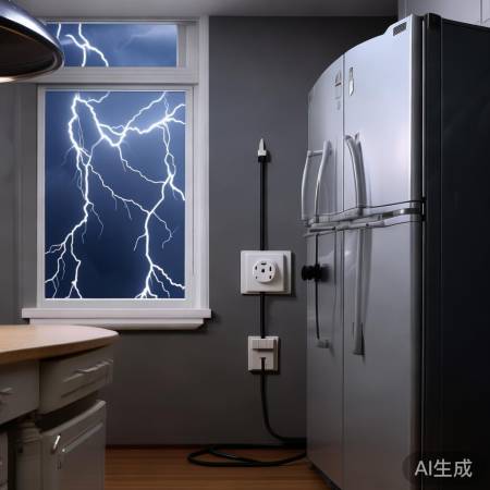 冰箱接地防雷击，保护家电安全。