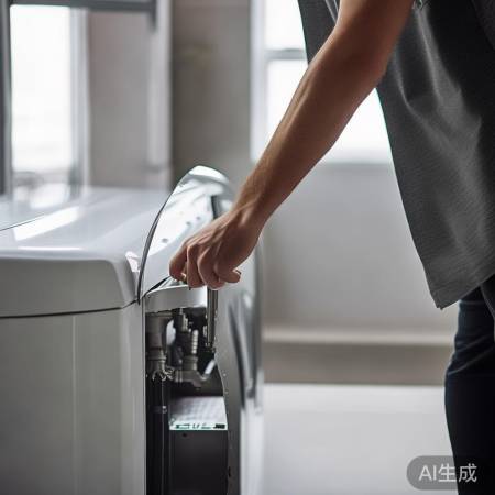 “拆装洗衣机，先关电源，揭盖排