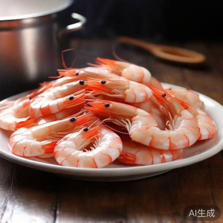 “虾仁洗净，烹饪多选”