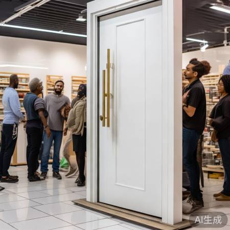 防盗门与地砖匹配，美观又安全