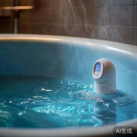 浴缸加热热水器,水温适宜洗澡。