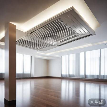 中央空调吊顶，美实用结合典范。