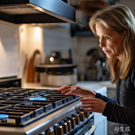 “查燃气灶型号，问年限品牌。”