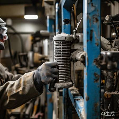 拆卸旧过滤网，清洁再安装