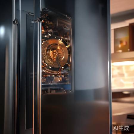 冰箱压缩机正常工作，产生正常噪