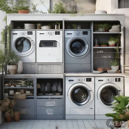 凉台洗衣机布局灵感图赏