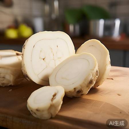 切黑斑莲藕，应急食用法