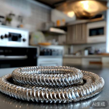 新型燃气软管,波纹防漏更安全