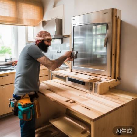 “巧用木工技巧,消毒柜稳固又实