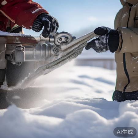 加雪种，阀开管插，勿弯管顺畅。