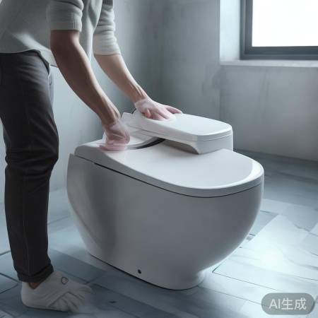 “关电源，轻柔擦智能马桶”