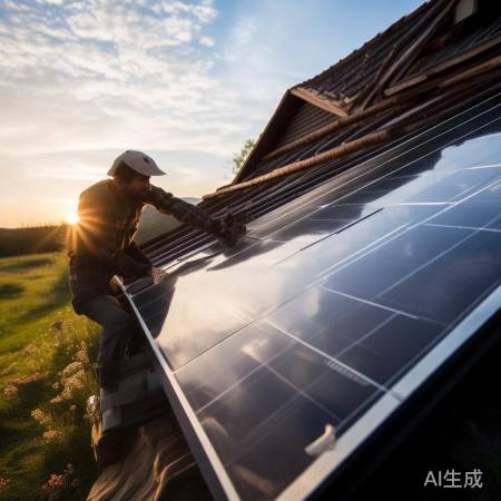 “安装太阳能集热器，节能环保新