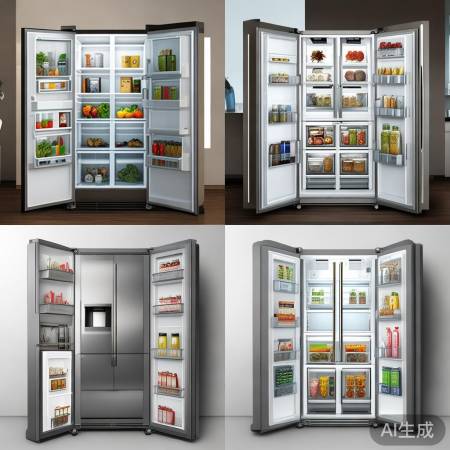 冰箱类型:对开门、三门、四门、