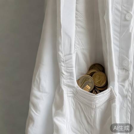 检查口袋,洗衬衫防损坏。