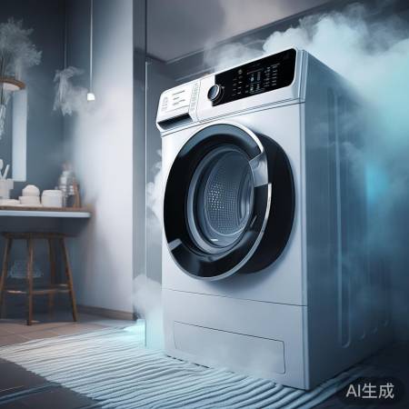 智能洗衣机,自动调节水洗。