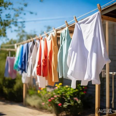 衣物晾晒需通风，远离污染源。