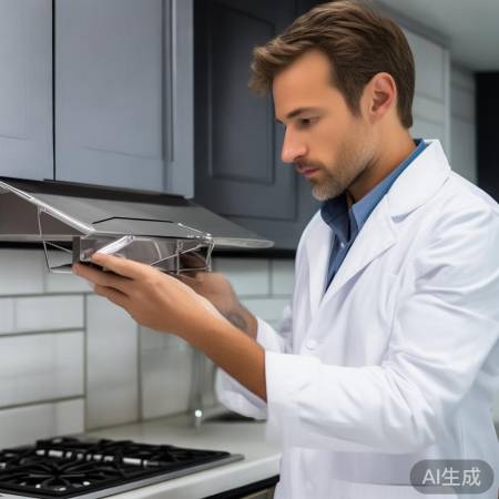 检查油烟机稳固，紧固螺丝。