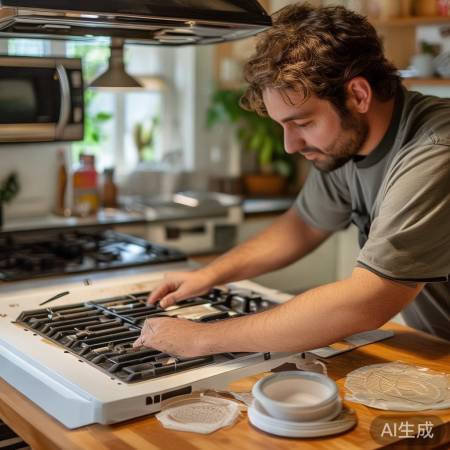 燃气灶密封贴安装,简单几步轻松