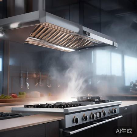 百得吸油烟机，强效抽油烟，厨房