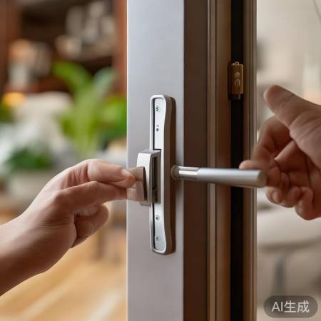 检查门锁,调整锁舌防摇晃