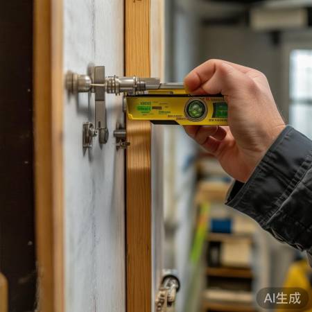 门锁偏移检查,调整稳固防摇晃。