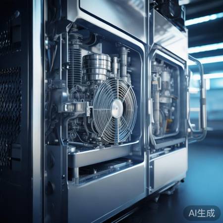 风冷冰箱构造：压缩机、冷凝器、