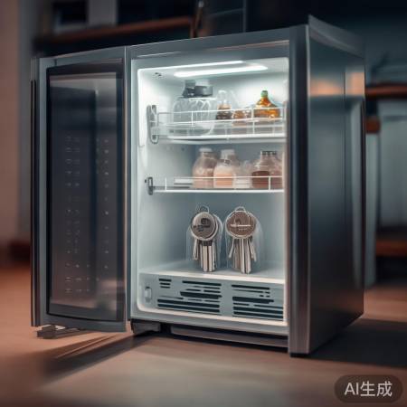 “冰箱防锈锁，钥匙更耐用”