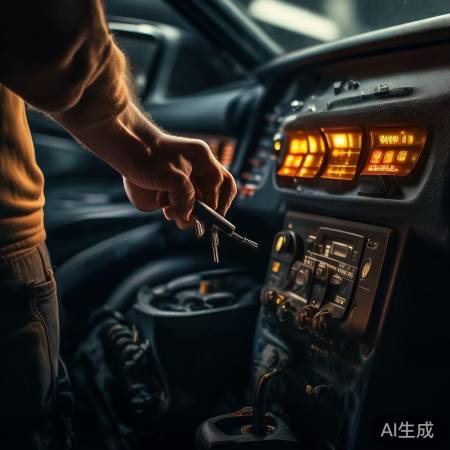 开关到位，启动车辆中。