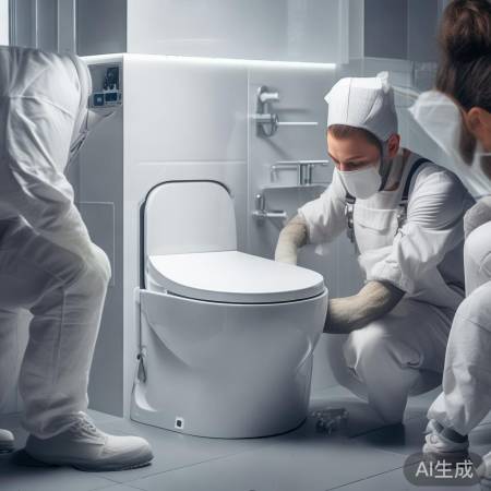 专业团队安装智能马桶