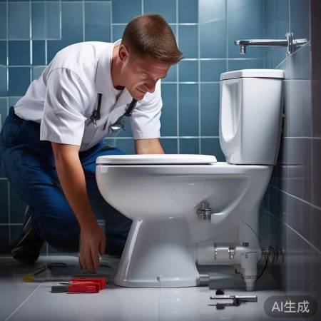 安装马桶,确保密封防漏