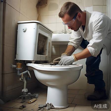 拆卸旧马桶螺丝