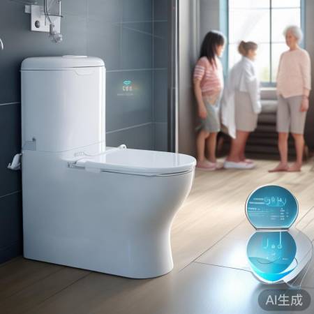 智能马桶健康监测便捷生活