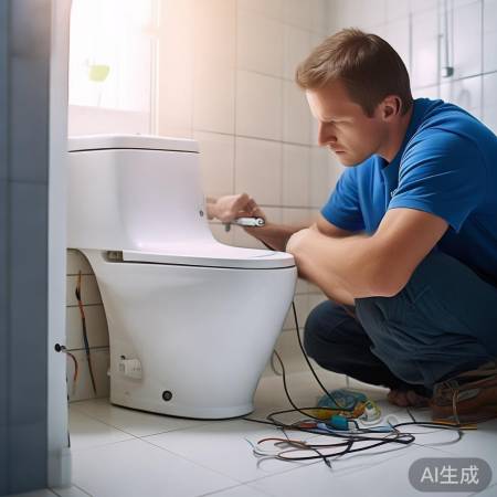 连接水电，智能马桶安装