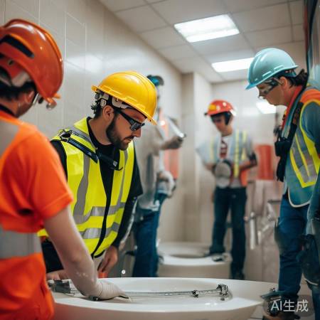 检查马桶安装位置