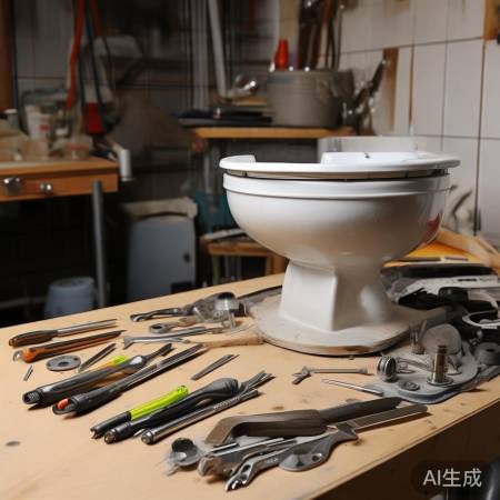 备好安装马桶工具