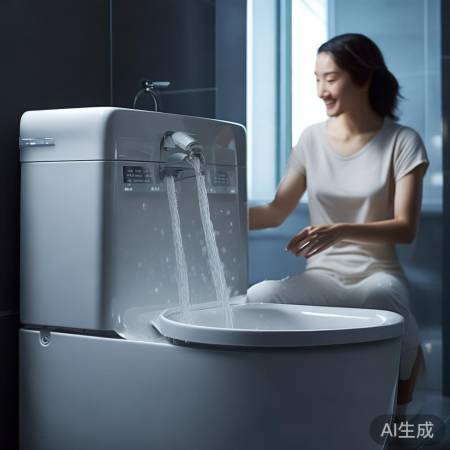 体验智能马桶冲洗乐趣