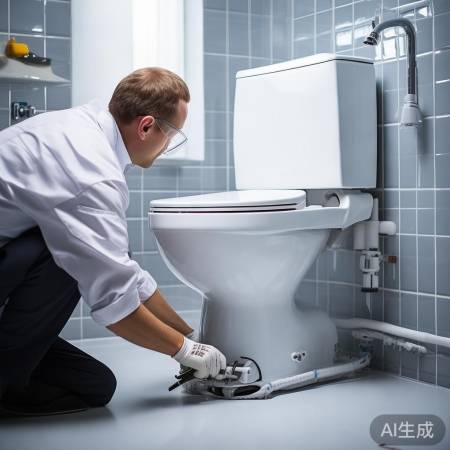 安装智能马桶，注意牢固连接。