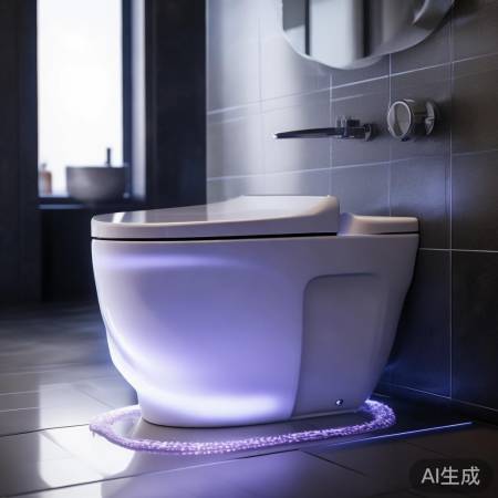 马尾智能马桶,抗菌除臭,清新如